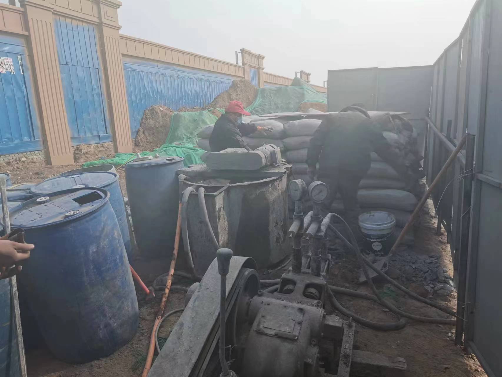 民众镇地基沉降注浆加固